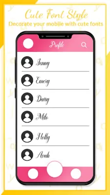 Cute Font Free Style android App screenshot 0