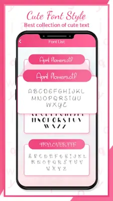 Cute Font Free Style android App screenshot 5